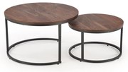 Uni 2 Τραπεζακι Σαλονιου Γκρι Μαρμαρο 120x60x45