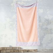 Πετσέτα Θαλάσσης - Amisha Salmon Nima Θαλάσσης 90x160cm 100% Βαμβάκι