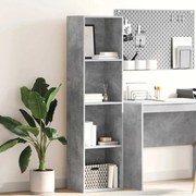 vidaXL Βιβλιοθήκη Γκρι Σκυροδέματος 40x30x152 εκ. Επεξεργ. Ξύλο
