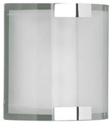 Φωτιστικό Τοίχου-Απλίκα Divo 20x20x7cm Chrome-White 2522011-06 Trio Lighting Μέταλλο,Γυαλί