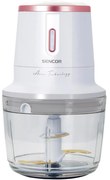 Επαναφορτιζόμενος Πολυκόπτης Multi 500ml Glass 200W Sencor SCB 9000WH Λευκό/Ροζ