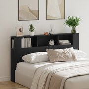 vidaXL Κεφαλάρι Ντουλάπα σε Μαύρη Δρυ - 180x18.5x102.5 εκ.