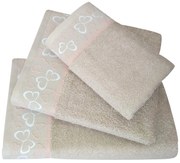 Πετσέτες Μπάνιου (Σετ 3τμχ) Morven 2011 Beige 500gsm