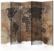 Διαχωριστικό με 5 τμήματα - Room divider – Map on the wood 225x172