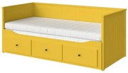 HEMNES κρεβάτι επισκέπτη day bed 3 συρτάρια/2 στρώματα, 80x200 cm 995.598.62