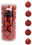 Χριστουγεννιάτικες Μπάλες (Σετ 35τμχ) K-M Red AVS101720