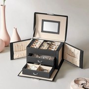 Μπιζουτιέρα Κουτί Με Συρτάρια &amp; Καθρέφτη (17.5x13.5x12) Songmics JBC154B01