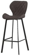 Σκαμπό Martin 43.1357 46,5Χ48,5Χ73/79/105cm Black Metal, Fabric