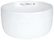 Μπωλ Δημητριακών You Make Me Happy LBTRD0016526 Φ13,5x7,5cm White Raeder Πορσελάνη,Γυαλί