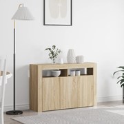 vidaXL Ντουλάπι Οξιά Sonoma Μηχανικά Επεξεργασμένο Ξύλο 116 x 30 x 75 εκ