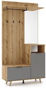 PRZEDPOKÓJ ZESTAW P-013 DĄB EVOKE / GRAFIT DIOMMI-80-3756