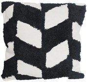 Μαξιλάρι Διακοσμητικό (Με Γέμιση) 00.02.23160 White-Black 45X45 Polyester,Βαμβάκι