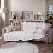 Ριχτάρια Flexy 01 (Σετ 2τμχ) Ecru Teoran Σετ Ριχτάρια 160x270cm Πολυέστερ