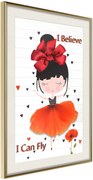 Αφίσα - Poppy Dancer - 40x60 - Χρυσό - Με πασπαρτού