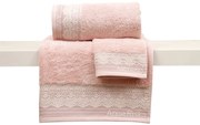 Πετσέτα Χεριών Μονόχρωμη 30X50 Anna Riska Superior Des Karla - Blush Pink 1