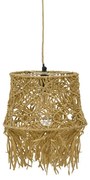 Φωτιστικό Οροφής Rapom Inart E27 Φυσικό Φ25X95 εκ 311-000002-311-000002-Καφέ 311-000002