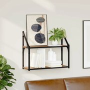 vidaXL Ράφι Τοίχου Παλαιό ξύλο 60 x 21 x 51 cm Επεξεργασμένο ξύλο