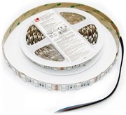 Adeleq Ταινία LED Λευκή Αυτοκόλλητη 5m 5050 24VDC 18W Και 84LED Ανά Μέτρο IP54 RGB 30-3402401801