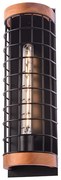 Απλίκα Τοίχου Aca Tesla EG841W47B Black/Wood