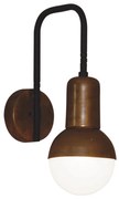 Φωτιστικό Τοίχου Owen HL-3551-1 77-3946 8x17x27,5cm 1xE27 60W Black-Bronze Homelighting