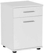 Κομοδίνο - Συρταριέρα γραφείου Trendline Megapap χρώμα λευκό 40x39x57εκ.