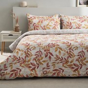 Φανελένια Σεντόνια Υπέρδιπλα (Σετ) Vesta Flannel Aspa 1 Τερακότα,Ώχρα ΧΩΡΙΣ ΛΑΣΤΙΧΟ 240x270