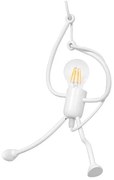 Κρεμαστό Φωτιστικό Οροφής Λευκό LITTLE MAN 01651 Globostar-1651-Λευκό 01651