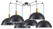 SE21-GM-4-BL6-MS50 ADEPT TUBE Gold Matt Pendant Black Metal Shade+ HOMELIGHTING 77-8593