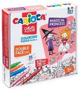 Carioca Puzzle 2σε1 χρωματίζω "Magical Princess" 35 τεμ. 70x35εκ.