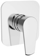 Μείκτης εντοιχισμού Teorema Velvet - Χρώμιο