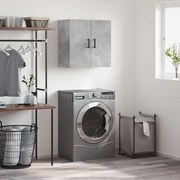 vidaXL Ντουλάπι Τοίχου Γκρι Σκυροδέματος 60x31x60 εκ. Επεξεργ. Ξύλο