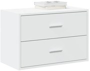 vidaXL Ντουλάπι με 2συρτάρια Λευκό 60x31x40cm Ξύλινο μηχανουργικό ξύλο