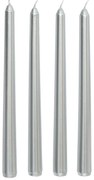 Κεριά Για Κηροπήγιο 25εκ. (Σετ 4τμχ) A-S Satin Silver 199308