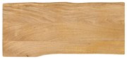 vidaXL Επιφάνεια Τραπεζιού 90x40x2,5 εκ. Live Edge Μασίφ Ξύλο Μάνγκο