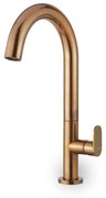 Μπαταρία Νιπτήρα Ψηλή με βαλβίδα clic-clac Armando Vicario Slim Natural Brass 500041-225