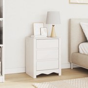 vidaXL κομοδίνο  "DRAMMEN" Λευκό 45x35x56 εκ. Σταθερό Ξύλο Πεύκου