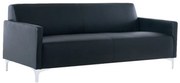 Καναπές 3-Θέσιος Style Ε948,32 K/D Pu Μαύρο 164x71x72 cm Τεχνόδερμα