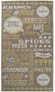 Χαλάκι Κουζίνας Canvas 1095 Z Brown-White Royal Carpet 75X150cm Chenille