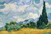 Αφίσα Wheatfield with Cypresses, 1889, Vincent van Gogh