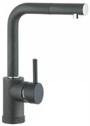 Macart Idea 105 Ντουζ Granit Μπαταρία Κουζίνας Onyx (Μαύρο)
