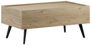 Τραπέζι σαλονιού με συρτάρι Tema  σε oak απόχρωση 103x60x44εκ