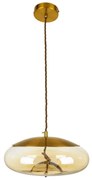 Φωτιστικό Οροφής Axton 00750 7W Led Φ30x15cm Clear Honey GloboStar