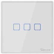 SONOFF smart διακόπτης T2EU3C-RF 433MHz, αφής, τριπλός, λευκός