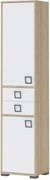Στήλη Riddle 2D2S-Δρυς-Λευκό - 44.00Χ37.00Χ198.00cm