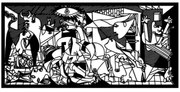 Διακοσμητικό Τοίχου Picassso 891TNL3564 85x40cm Black Wallity Μέταλλο