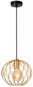 Φωτιστικό Κρεμαστό Lucide 21428-25-02 DANZA Χρυσό Χρώμα (Gold Coloured)|Μαύρο Ματ (Black Mat)