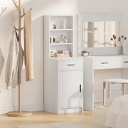 Highboard Λευκό 40 x 40,5 x 135 εκ. Επεξεργασμένο ξύλο