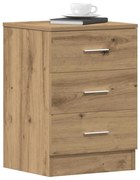 vidaXL Κομοδίνο Αρτισιανή Δρυς 38x35x55 εκ. από Επεξεργασμένο Ξύλο