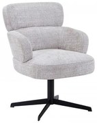 ΠΕΡΙΣΤΡΕΦΟΜΕΝΗ ΠΟΛΥΘΡΟΝΑ Fylliana FL096 ΜΠΕΖ ΥΦΑΣΜΑ ΜΕ ΜΑΥΡΗ ΜΕΤΑΛΛΙΚΗ ΒΑΣΗ 70x74x89εκ 606-225-120