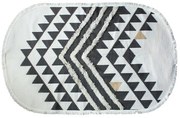 ΧΑΛΙ ΟΒΑΛ Fylliana 733 ΜΑΥΡΟ ΜΠΕΖ ΥΦΑΣΜΑ 90x150εκ rxt